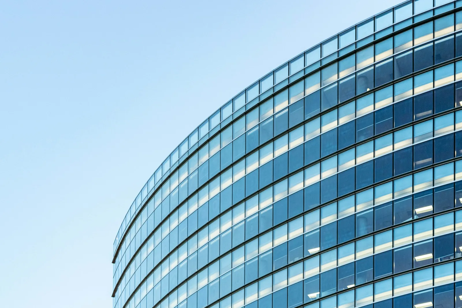 Modern commercial building interior