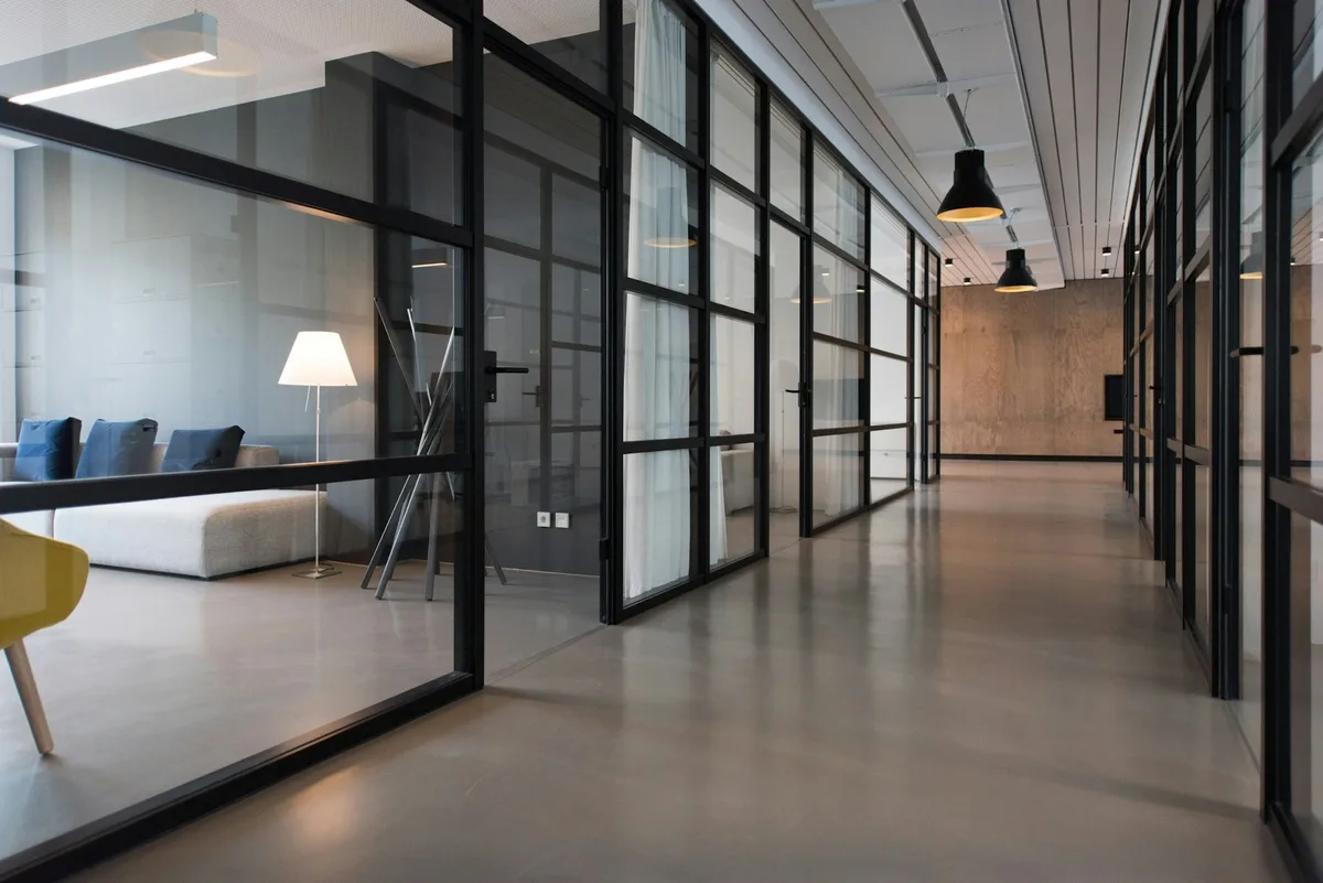 Modern workplace interior